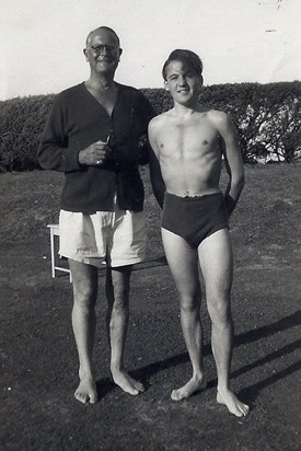 Tony with his father Charles