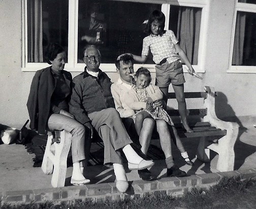 Tony with Mary, Charles and his two daughters, Heather and Jane