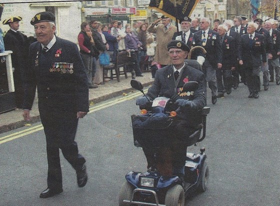 Tony always marched on Remembrance Sunday