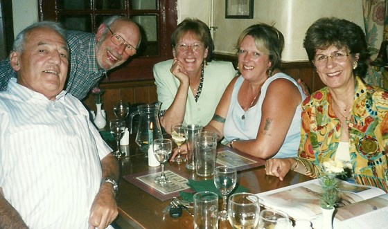 Tony with Andy, Terry, Hilary and Pat