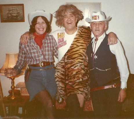 Tony with Terry and Alex - always up for a bit of fancy dress
