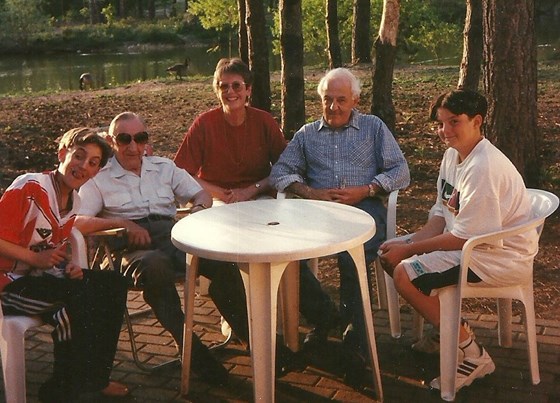 Tony with (from left) Ivan, George, Terry and Stuart