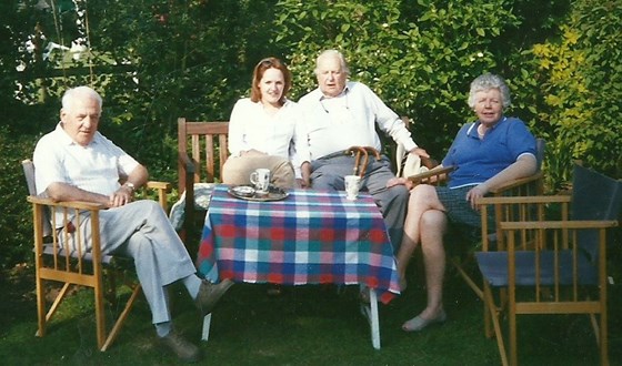 Tony with Krissie and his first cousin Hugh and wife Olivia