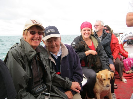 Tony with Terry, Krissie, Miki and Sasha in Wales 2010