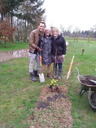 28th Dec 2012 - planting Dad's tree