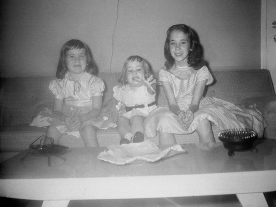 Crawford Girls Christmas 1957