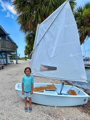 Kaylo learns to sail