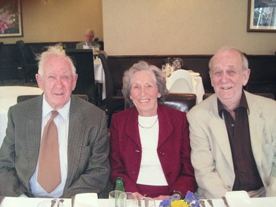 Colin with sister Betty and brother Geoff