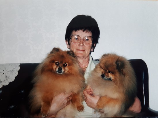 Nanny with Sammy and Teddy.... miss you always 