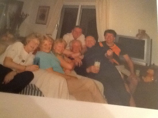 Alan with all my family in Dais & Phill's place in Spain, We had great fun & laughed so much.