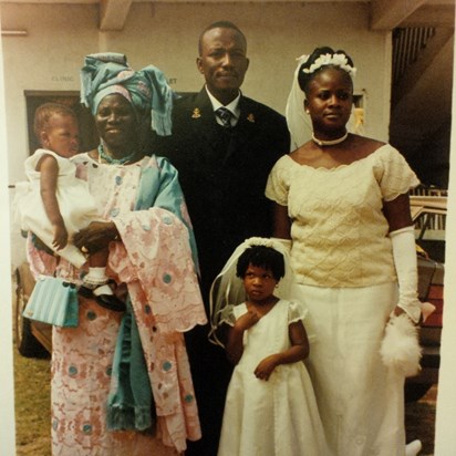 Iya ewe at her son Adeleke (baba Opeyemi) wedding