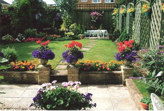 Back garden at Calder Close in 2011