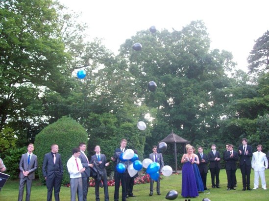 your prom babe setting balloons off for you it was so lovely
