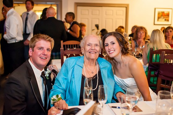 So lucky to have my grandma at our wedding