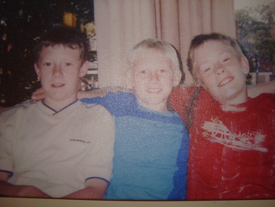 John Dan & Mark our three boys, who shared a fantastic life together xxx