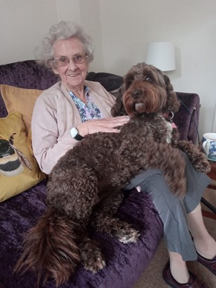 The Late Catherine Reay with Doggie pic.jpg