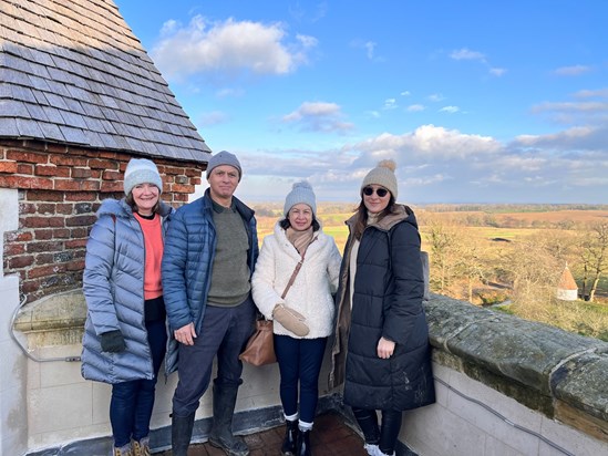 Sarah with Neil, Joy & Lucy at Sissinghurst.