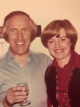 With Bruce Forsyth in 1977.