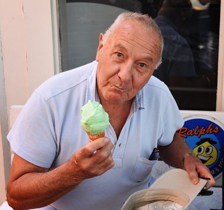 Peter at the Ice Cream Shop on Long Island