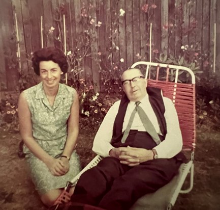 Margaret with her late father