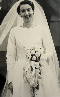 Margaret on her wedding day