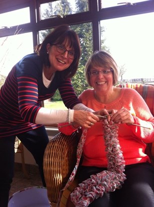 image  teaching Molly to crochet again great fun afternoon