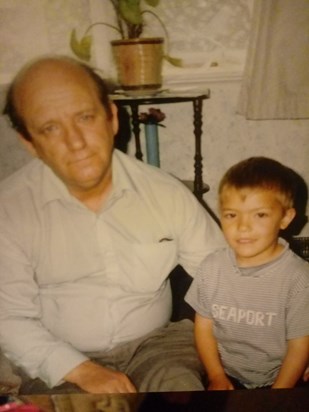 Michael with Grandad. 