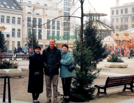 Bill, Ruth and Andrea at the Christmas Market in Germany