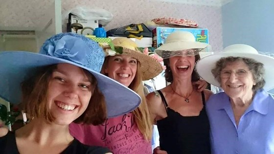 Girly day with Mum's hats!