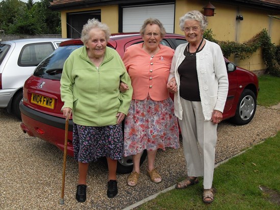 Two of my closest friends Jean and Audrey 