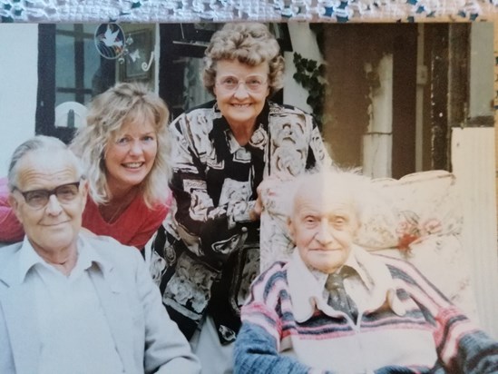 Auntie Beryl, Uncle Sonny, their brother Perry, our dad and sister Carol.