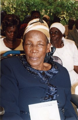 The late Sara Mkok at a function