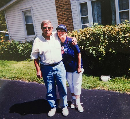 Bob with little sister Linda in PA