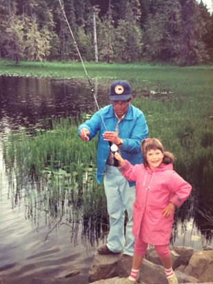 Lexi and Bob fishing