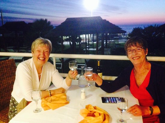 Sue and Carole in Italy