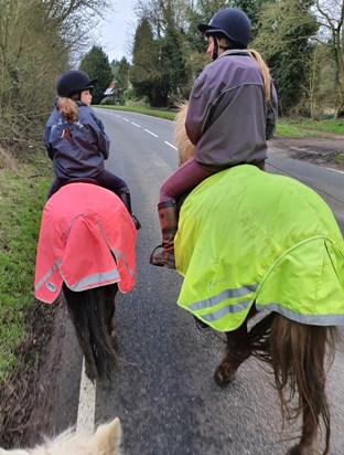 Special memories riding with Beth and Abi...precious moments with them both...will miss you Beth. Jo xxx