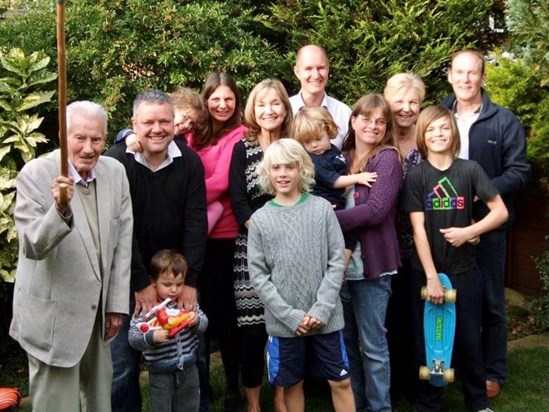 One of many family gatherings in Aunt Brenda and Terry’s garden