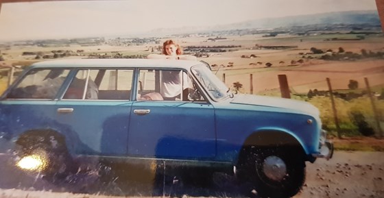 20220203 155650 Sue's car an old banger which got us around the North Island in New Zealand but broke down on the last day !! Happy memories of those carefree days xx