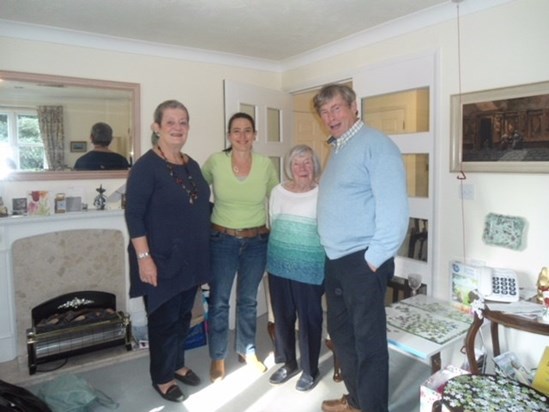 Maggie, Beth and John visit with Janette- October 2016