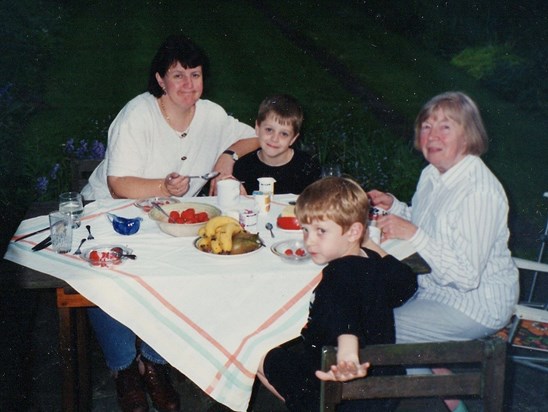 With Janet, Alex and Edward Smith 1996