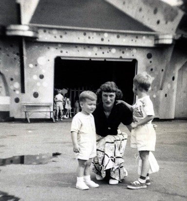 Charlie &Tommy with Mom Circa 1950
