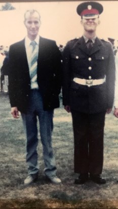 Dad and me at passing out parade.