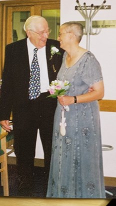 Di and her Dad on her wedding day