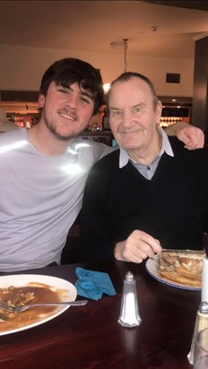 Dougie and his grandson Jake