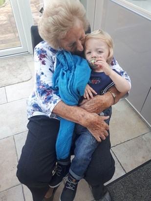 Sebby and Great Grandma 