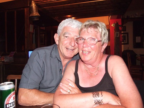 Pauline & Terry in Cyprus 2007