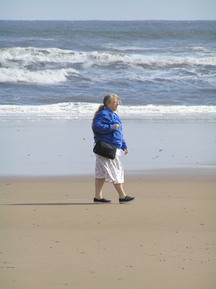 Walking on beach at Seaburn