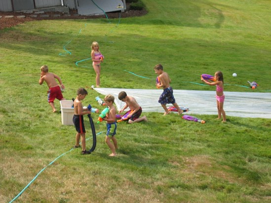 Slip 'n Slide was a fixture of Family Reunion (~2001-2007)