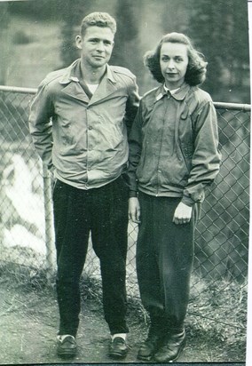 Bill and Peanut (sister Helen, guessing 1940ish)