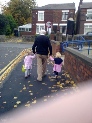 Going to playgroup with grandad x